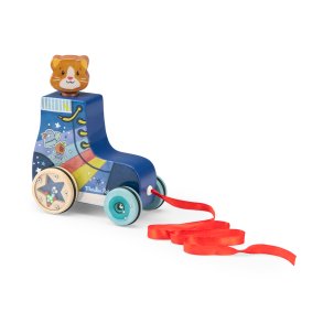 Moulin Roty - Trækkedyr - Rulleskøjte - Puce & Pilou