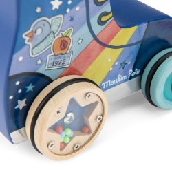 Moulin Roty - Trækkedyr - Rulleskøjte - Puce &amp; Pilou