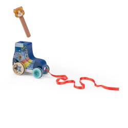 Moulin Roty - Trækkedyr - Rulleskøjte - Puce &amp; Pilou