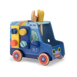 Moulin Roty - Aktivitetslegetøj - Håndværkerbil - Puce &amp; Pilou