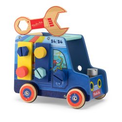 Moulin Roty - Aktivitetslegetøj - Håndværkerbil - Puce &amp; Pilou