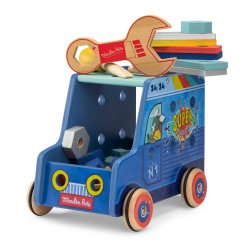 Moulin Roty - Aktivitetslegetøj - Håndværkerbil - Puce &amp; Pilou