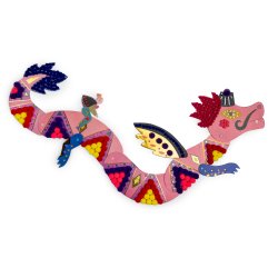 Moulin Roty - Aktivitetssæt - Pompon drage - Les comètes filantes