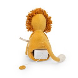 Moulin Roty - Tøjdyr med musikoptræk - Løven Mamba 27 cm - La forêt Mawa