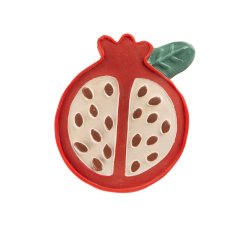 Moulin Roty - Bidering i naturgummi - Granatæble - La forêt Mawa