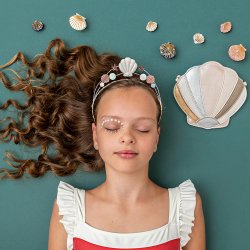 Mimi &amp; Lula - Skuldertaske - Muslingeskal - Shimmer