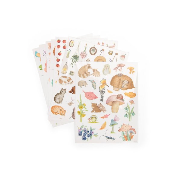 Moulin Roty - Malebog med 230 klisterm&#230;rker - Les Rosalies