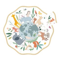 Vilac - Puslespil i tr&#230; 24 brk - Verden af Sarah Betz