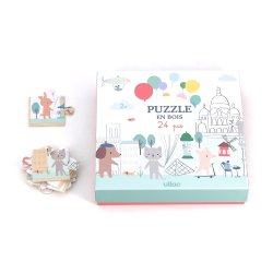 Vilac - Puslespil i tr&#230; 24 brk - Paris af Sarah Betz