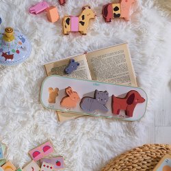 Vilac - Puslespil 10 brk - Fire dyr