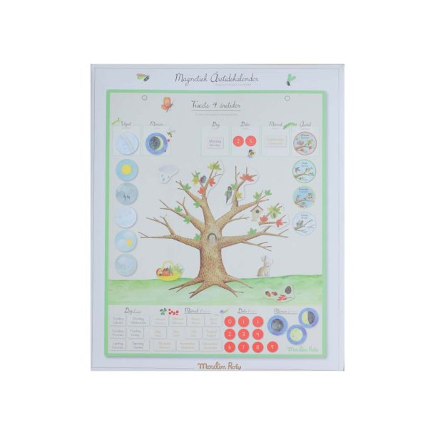 Moulin Roty - Magnetisk evighedskalender - &#229;rstiderne