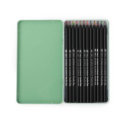 Moulin Roty - Farveblyanter 12 stk - Flerfarvede - Tout autour du monde