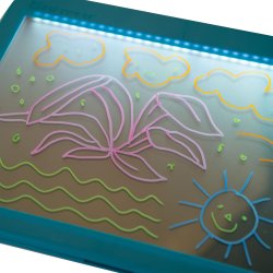 MoulinRoty - Tegnetavle med lys - Tout autour du monde