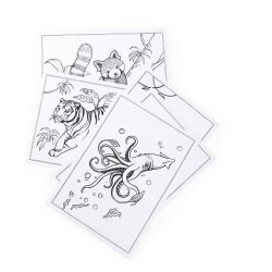 MoulinRoty - Tegnetavle med lys - Tout autour du monde