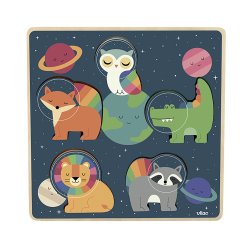 Vilac - Puslespil 5 brk tekstur - Rummet af Andy Westface