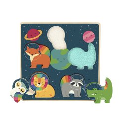 Vilac - Puslespil 5 brk tekstur - Rummet af Andy Westface