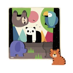 Vilac - Puslespil 5 brk lyd - Jungle af Andy Westface