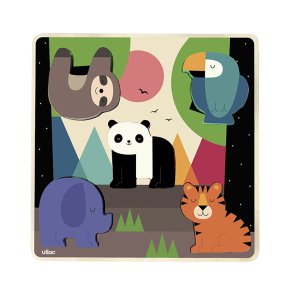 Vilac - Puslespil 5 brk lyd - Jungle af Andy Westface