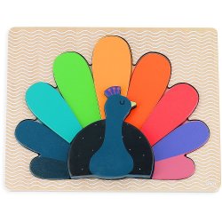 Vilac - Tr&#230;puslespil 12 brk - P&#229;fugl af Andy Westface