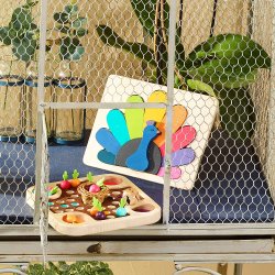 Vilac - Tr&#230;puslespil 12 brk - P&#229;fugl af Andy Westface