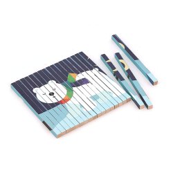 Vilac - Agamografisk puslespil 20 brk - Dyr