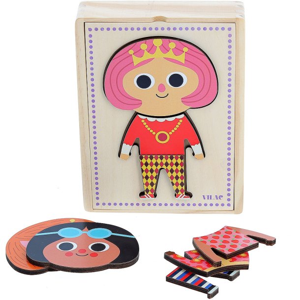 Vilac - Puslespil 6x3 brk - Jade af Ingela P Arrhenius