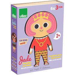 Vilac - Puslespil 6x3 brk - Jade af Ingela P Arrhenius