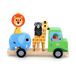 Vilac - Traktor med anh&#230;nger og stabledyr