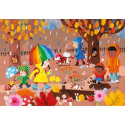 Vilac - Puslespilbog 52 brk - De 4 årstider