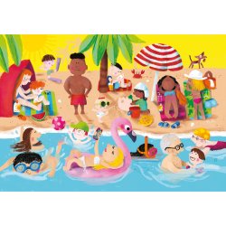 Vilac - Puslespilbog 52 brk - De 4 årstider