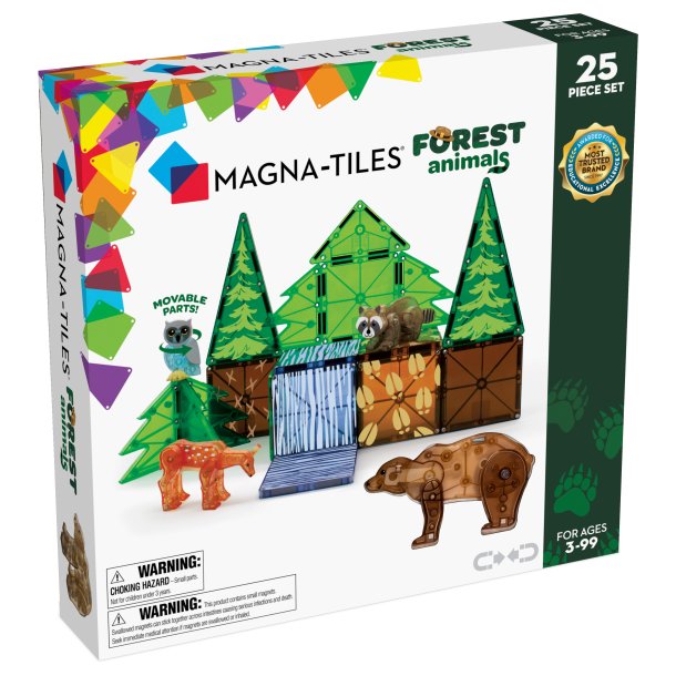 Magna-Tiles - Skovdyr 25 stk