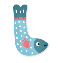 Vilac - Michelle Carlslund - Træbogstav L