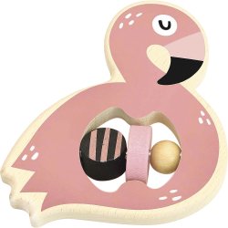 Vilac - Michelle Carlslund rangle i tr&#230; - Flamingo