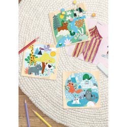 Vilac - Puslespil 3x16 brk - Dyr af Michelle Carlslund