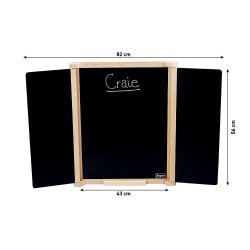 Jeujura - Skrivetavle til v&#230;g 82 cm - Trefoldet natur