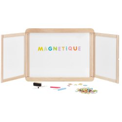 Jeujura - Skrivetavle til v&#230;g 113 cm - Trefoldet magnetisk