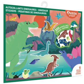 Auzou - Klistermærker - Dinosaur 200 stk
