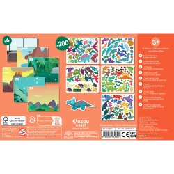 Auzou - Klisterm&#230;rker - Dinosaur 200 stk