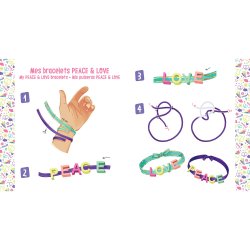 Auzou - Jewellery Factory - Peace &amp; Love armb&#229;nd