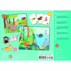 Auzou - Magnetisk leges&#230;t - Dyreunger