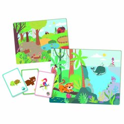 Auzou - Magnetisk leges&#230;t - Dyreunger