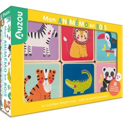 Auzou - Huskespil af tr&#230; - Vilde dyr