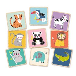 Auzou - Huskespil af tr&#230; - Vilde dyr