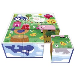 Auzou - Klodspuslespil 9 brk - Jungle og andre s&#248;de dyr