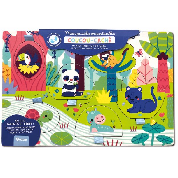 Auzou - Puslespil 6 brk - Jungledyr