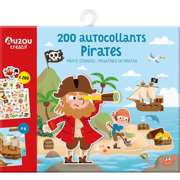 Auzou - Klisterm&#230;rker - Pirater 200 stk