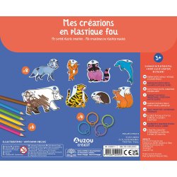 Auzou - Krympeplast - Vilde dyr