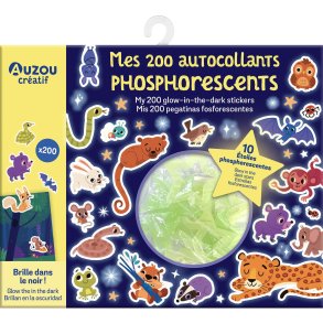 Auzou - Klistermærker - Selvlysende 200 stk