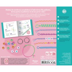 Auzou - Aktivitetss&#230;t - Glitter scoubidou flettearmb&#229;nd