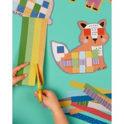 Auzou - Aktivitetss&#230;t - Klip og flet - Dyr